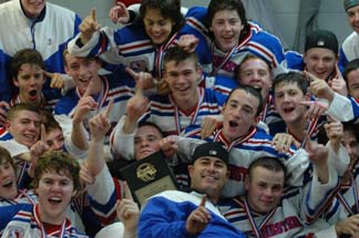Dorchester Youth Hockey Chiefs: Under 18 squad celebrates another state title.